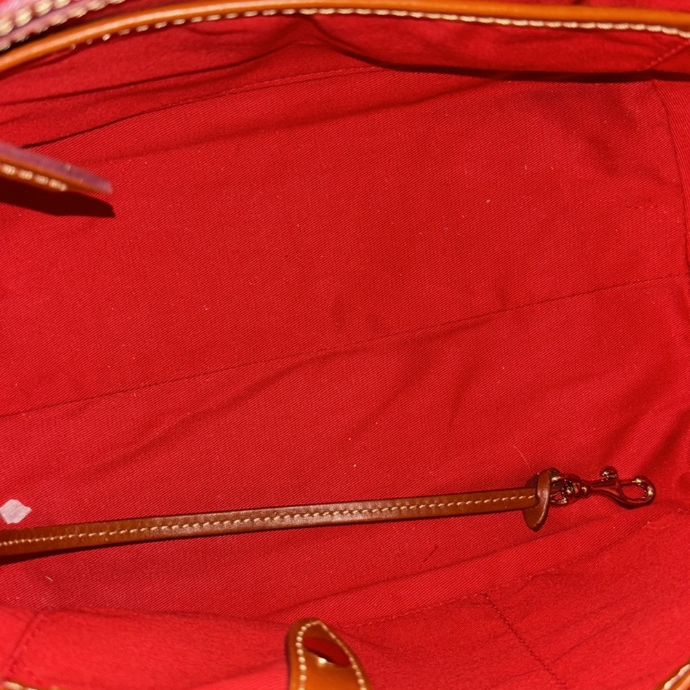 Dooney & Bourke Pink and Tan Satchel - Picture 14 of 16